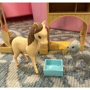 Barbie Sweet Orchard Farm Vet Stable with Animals Horse Pictured Is What You Get